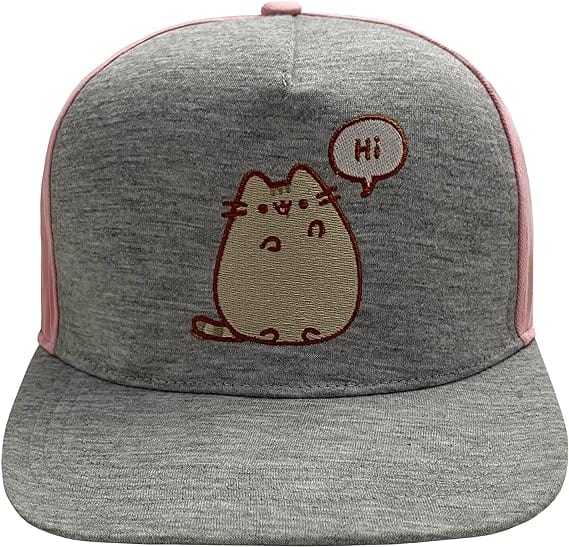 Golden Discs Posters & Merchandise Pusheen Baseball Cap Hi Bye Logo Grey Snapback [Hat]