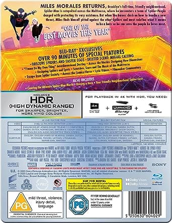 Golden Discs 4K Blu-Ray Spider-Man: Across The Spider-Verse (Steelbook) - Joaquim Dos Santos [4K UHD]