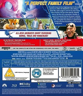 Golden Discs 4K Blu-Ray Sonic the Hedgehog 2 - Jeff Fowler [4K UHD]