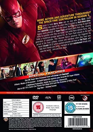 Golden Discs DVD The Flash: The Complete Fifth Season - Greg Berlanti [DVD]