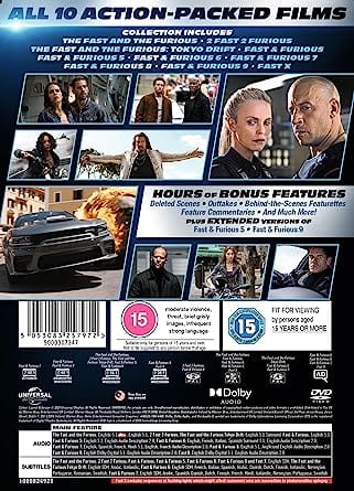 Fast & Furious: 10-movie Collection [DVD] – Golden Discs