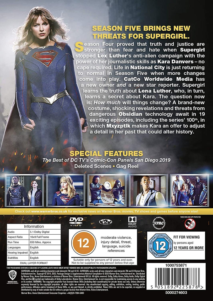 Golden Discs DVD Supergirl: The Fifth Season - Greg Berlanti [DVD]