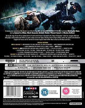 Golden Discs 4K Blu-Ray Brotherhood Of The Wolf (Director's Cut) - Christophe Gans [4K UHD]