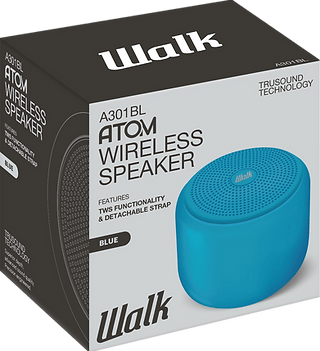 Golden Discs Accessories Walk Atom Wireless Speaker (Blue) [Accessories]