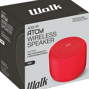 Golden Discs Accessories Walk Atom Wireless Speaker (Red) [Accessories]