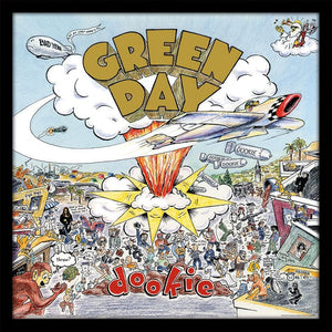 Golden Discs Posters & Merchandise Green Day (Dookie) 12" Album Cover Print (Framed) [Posters & Merchandise]