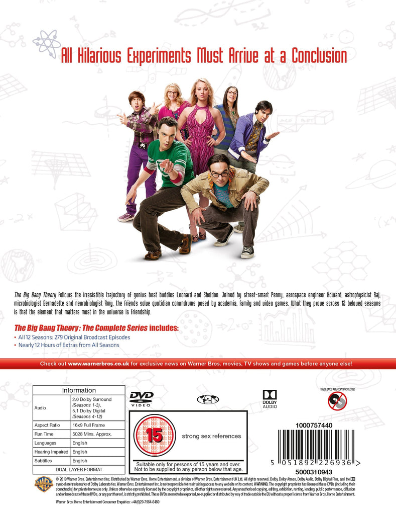 Golden Discs DVD The Big Bang Theory: The Complete Series - Chuck Lorre [DVD]