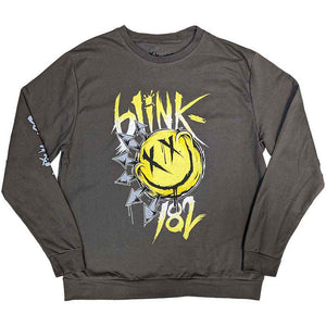 Blink-182 Unisex Sweatshirt: Big Smile (Sleeve Print) - Large [Sweatshirt]