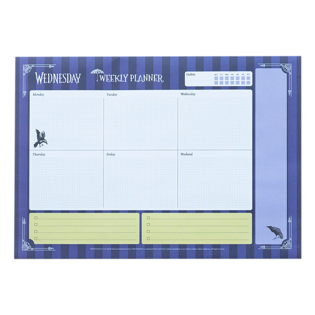 Golden Discs Posters & Merchandise WEDNESDAY A4 WEEKLY PLANNER [Stationery]