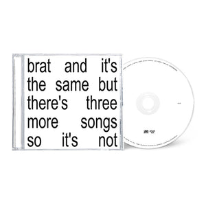 BRAT and It's the Same But There's Three More Songs So It's Not - Charli XCX [CD]