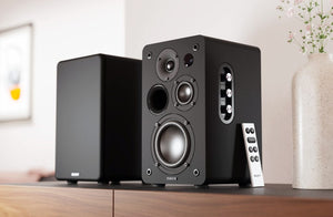 Majority D100X Bluetooth Bookshelf Speakers - Black [Accessories]