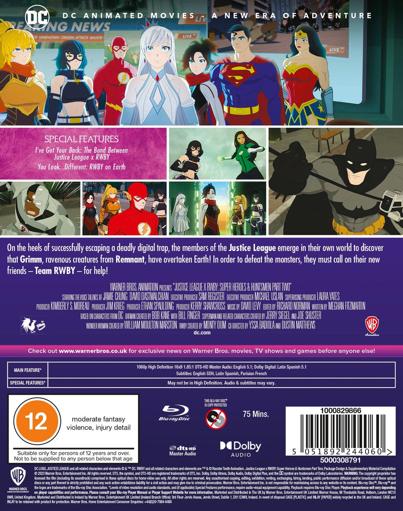 Golden Discs BLU-RAY Justice League x RWBY: Super Heroes and Huntsmen Part Two - Kerry Shawcross [Blu-ray]