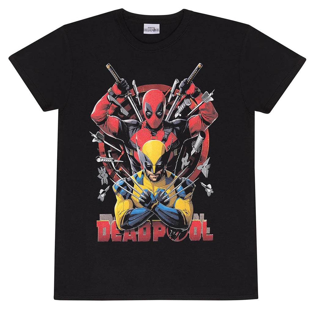 Golden Discs T-Shirts Marvel Comics Deadpool 3: Deadpool/Wolverine Weapons - XL [T-Shirts]