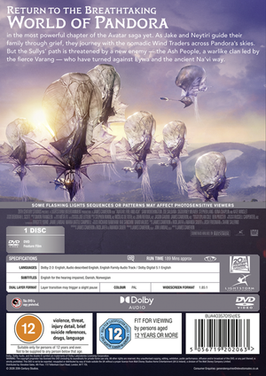 Avatar: Fire and Ash - James Cameron [DVD]