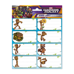 Golden Discs Posters & Merchandise MARVEL GROOT SELF-ADHESIVE LABELS [Sticker]