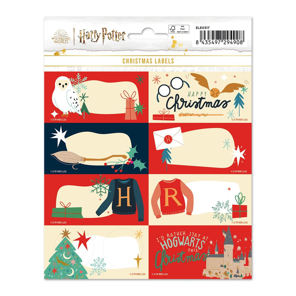 Golden Discs Posters & Merchandise HARRY POTTER CHRISTMAS SELF-ADHESIVE LABELS [Sticker]