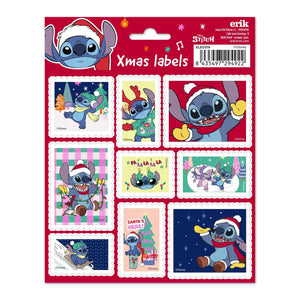 Golden Discs Posters & Merchandise DISNEY STITCH CHRISTMAS SELF-ADHESIVE LABELS [Sticker]