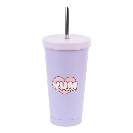 Golden Discs Posters & Merchandise Pusheen Tumbler With Straw [Posters & Merchandise]