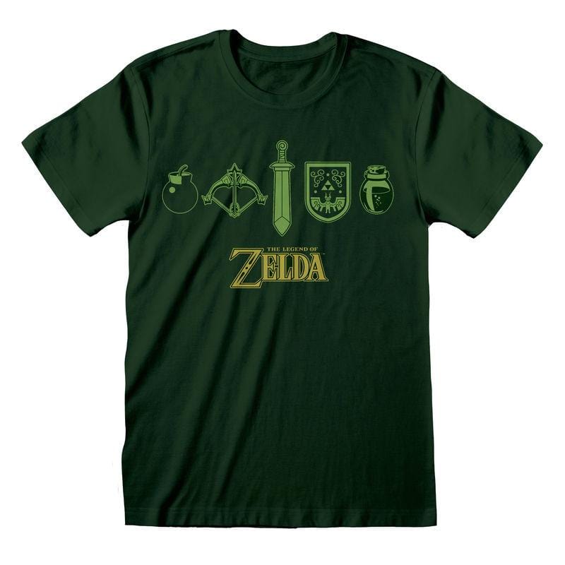 Golden Discs T-Shirts Legend Of Zelda: Icons - Large [T-Shirts]