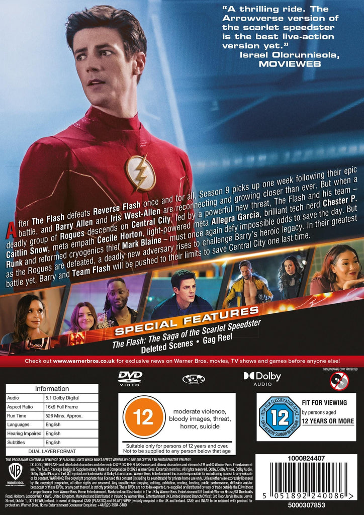 Golden Discs DVD The Flash: The Ninth and Final Season - Greg Berlanti [DVD]