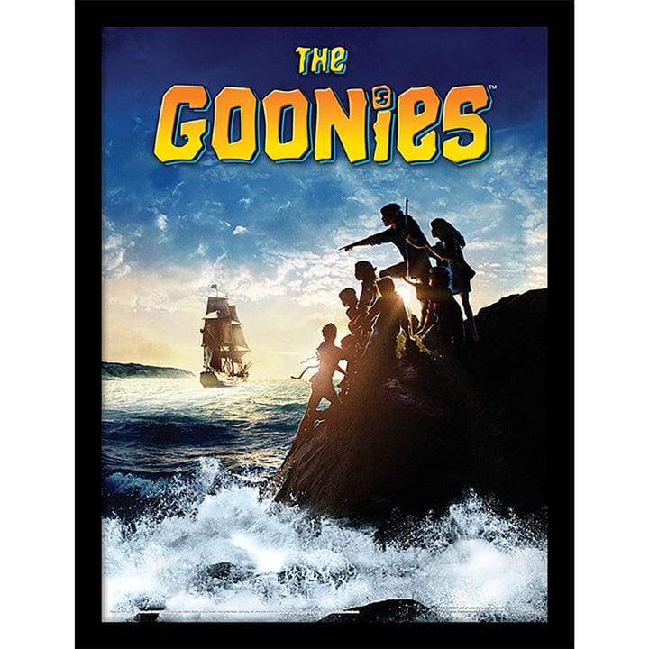 Golden Discs Posters & Merchandise The Goonies (Pirate Ship) 30 x 40cm Collector Print (Framed) [Posters & Merchandise]