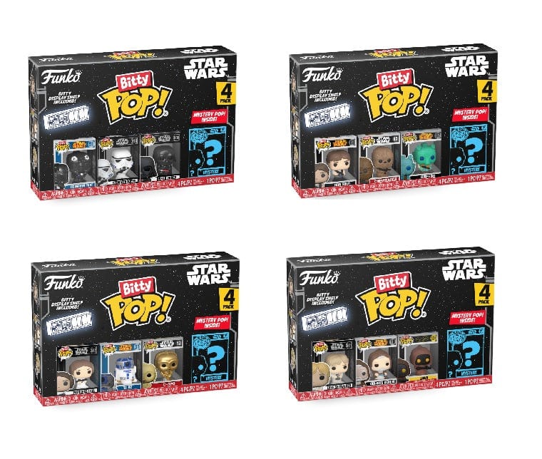 Golden Discs Toys Funko POP! Bitty Pop Star Wars 4 Pack [Toys]