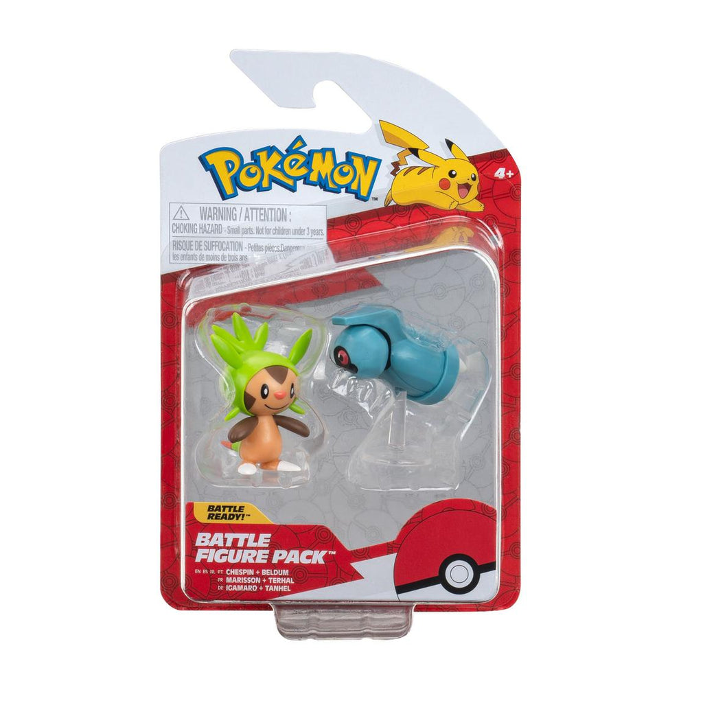 Golden Discs Toys Pokemon Chespin and Beldum Battle Figure [Toys]