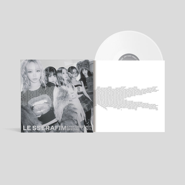 LE SSERAFIM ルセラフィム Easy-crazy-hot Vinyl EASY-CRAZY-HOT SPECIAL VINYL (SILVER WHITE Ver) - LE SSERAFIM