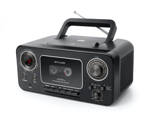 Muse Stereo Radio CD Cassette Recorder - Black [Tech & Turntables]
