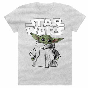 Golden Discs T-Shirts Mandalorian - Child Sketch - Small [T-Shirts]
