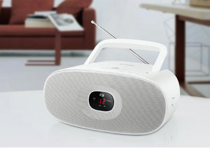 Muse Portable Radio CD Player - White [Tech & Turntables]