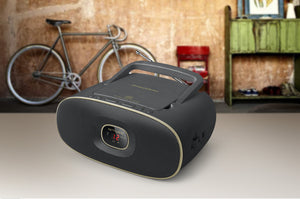 Muse Portable Radio CD Player - Black [Tech & Turntables]
