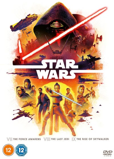 Golden Discs DVD Star Wars Trilogy: Episodes VII, VIII and IX - J.J. Abrams [DVD]