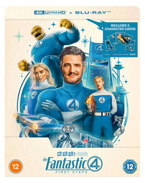 The Fantastic Four: First Steps (Steelbook with 5 x Collectible Character Artcards) - Matt Shakman [4K UHD]
