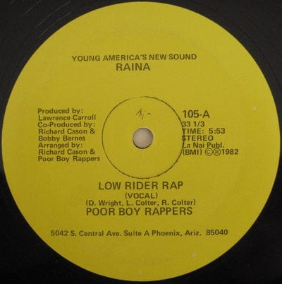 Golden Discs VINYL Low Rider Rap:   - Poor Boy Rappers [VINYL]