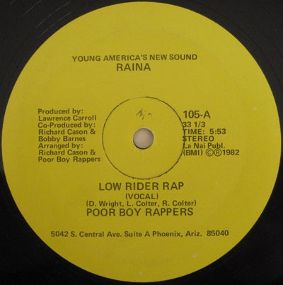 Low Rider Rap: - Poor Boy Rappers [VINYL] – Golden Discs