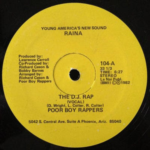 Golden Discs VINYL The D.J. Rap:   - Poor Boy Rappers [VINYL]