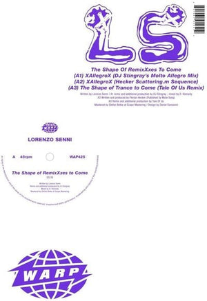 Golden Discs VINYL The Shape of Remixxxes to Come - Lorenzo Senni [VINYL]