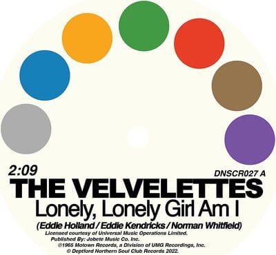 Golden Discs VINYL Lonely, Lonely Girl Am I/No One Could Love You More:   - The Velvettes/Gladys Knight & The Pips [VINYL]