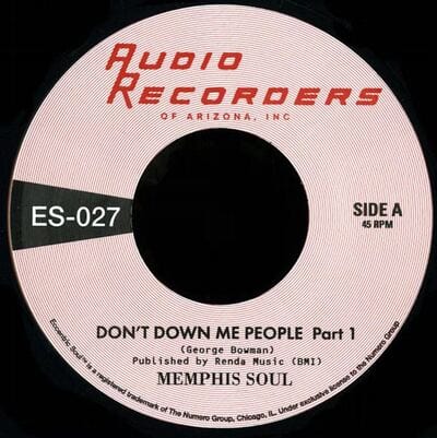 Golden Discs VINYL Don't down me people pt. 1/pt. 2 - Memphis Soul [VINYL]