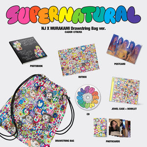 NewJeans 'Supernatural' NJ X MURAKAMI (Drawstring Bag Ver.) - NewJeans [CD]