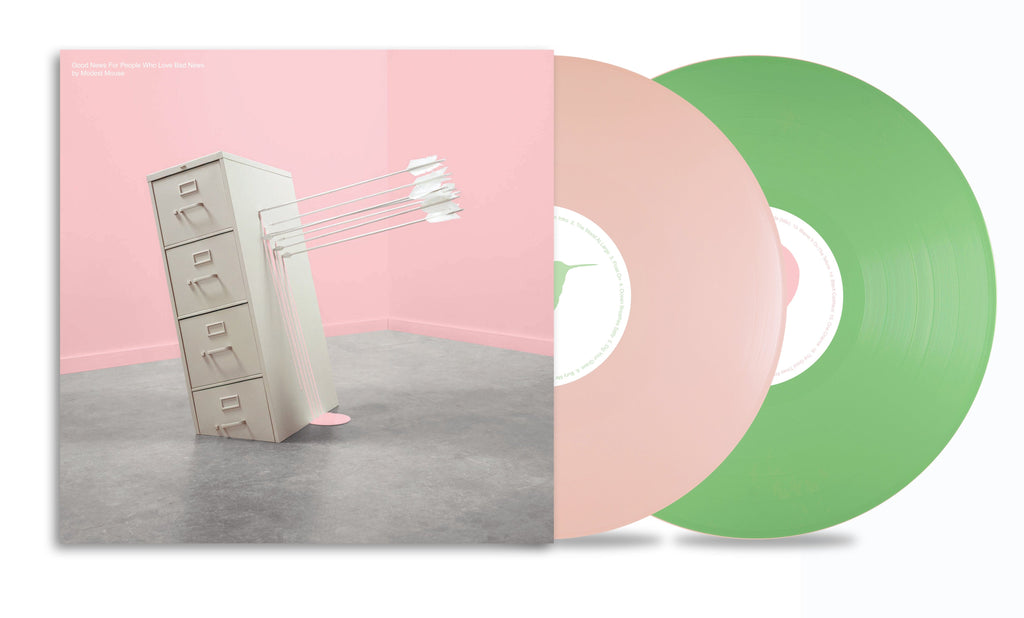 Golden Discs VINYL Good News For People Who Love Bad News (Deluxe Opaque Baby Pink/Spring Green Edition) - Modest Mouse [Colour Vinyl]