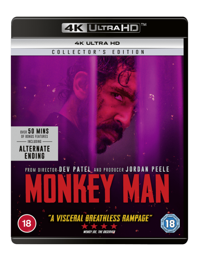 Golden Discs 4K Blu-Ray Monkey Man - Dev Patel [4K UHD]