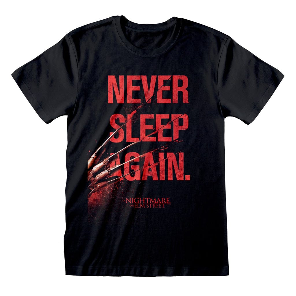 Golden Discs T-Shirts Nightmare On Elm Street Never Sleep Again Unisex - Medium [T-Shirts]