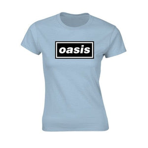 Golden Discs T-Shirts OASIS DECCA LOGO LADY LHT BLUE 1 [T-Shirts]