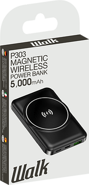 Golden Discs Accessories Walk P303 - Magnetic Wireless Power Bank 5,000 mAh [Accessories]