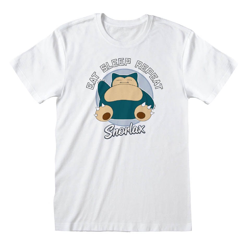 Golden Discs T-Shirts Pokemon - Snorlax Eat Sleep Repeat - Large [T-Shirts]