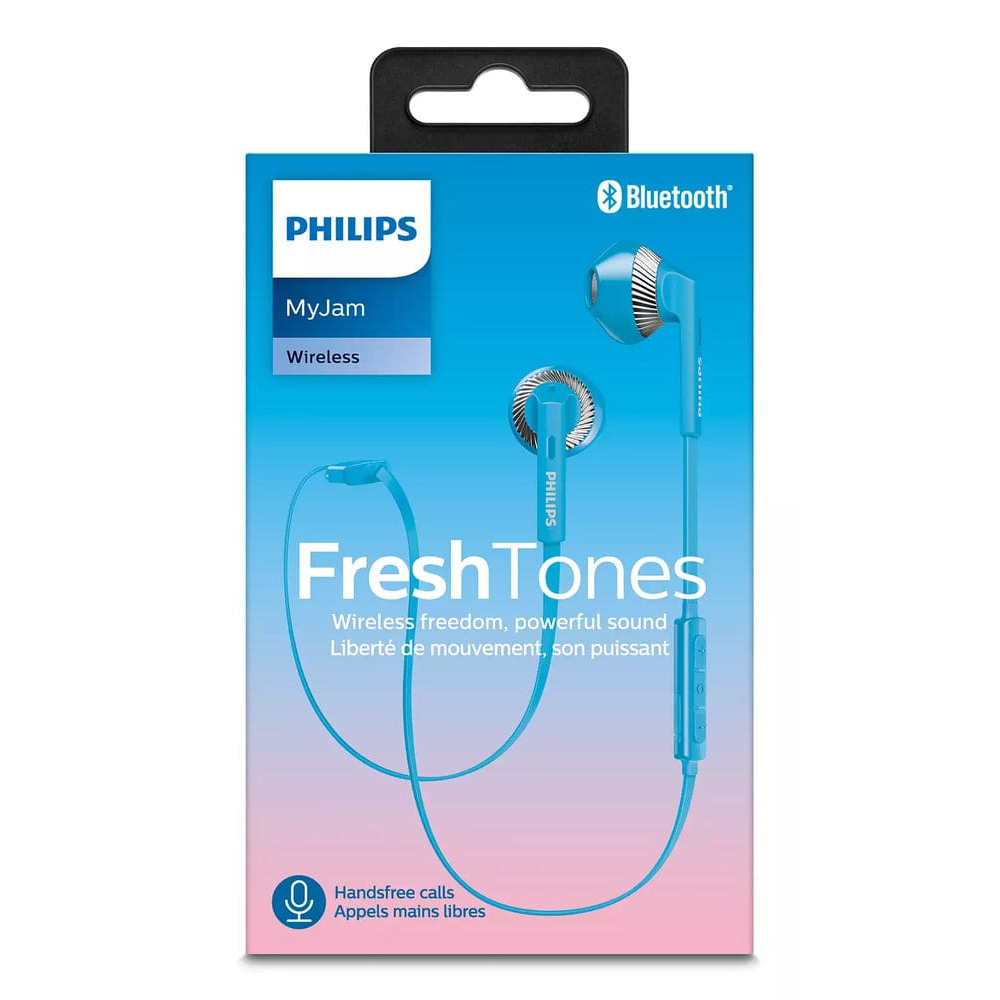 Golden Discs Accessories Philips SHB5250 Bluetooth Earphones - Blue [Accessories]