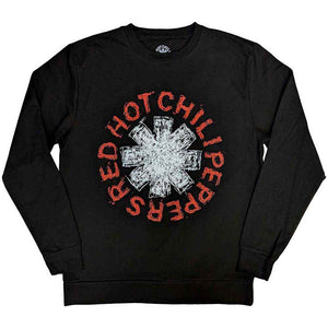 Red Hot Chili Peppers Unisex Sweatshirt: Scribble Asterisk - Large [Sweatshirt]