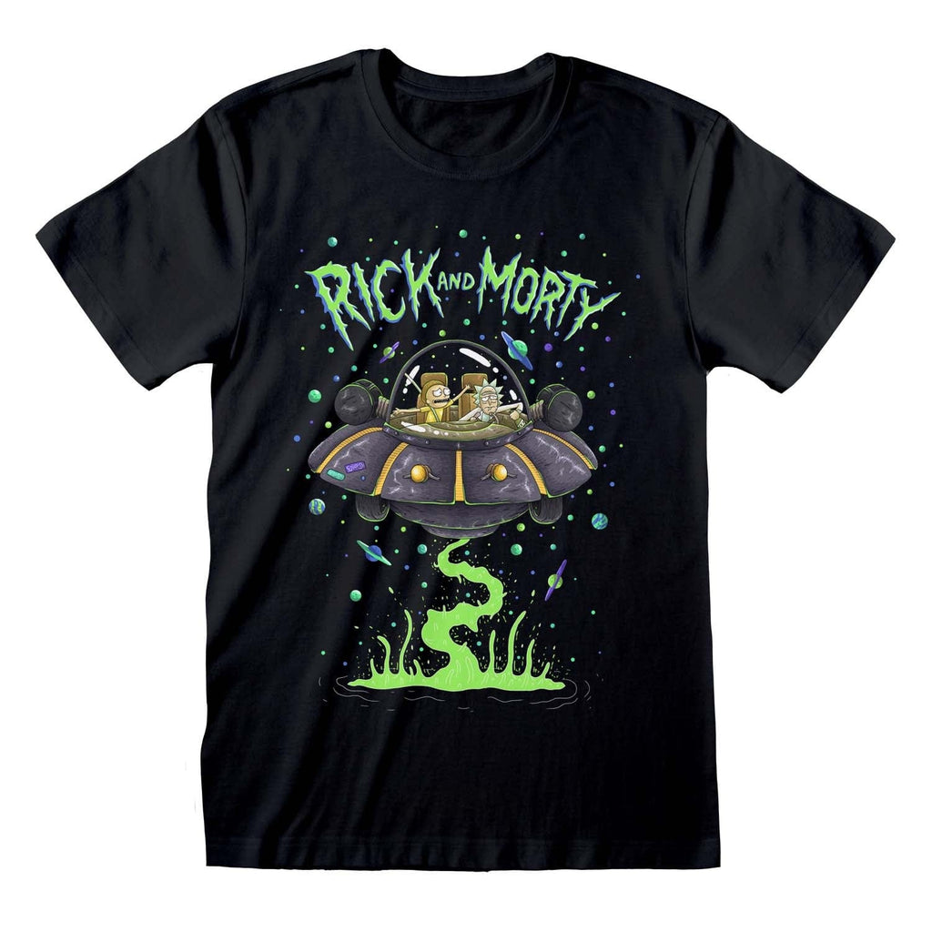 Golden Discs T-Shirts Rick And Morty - Spaceship - Medium [T-Shirts]